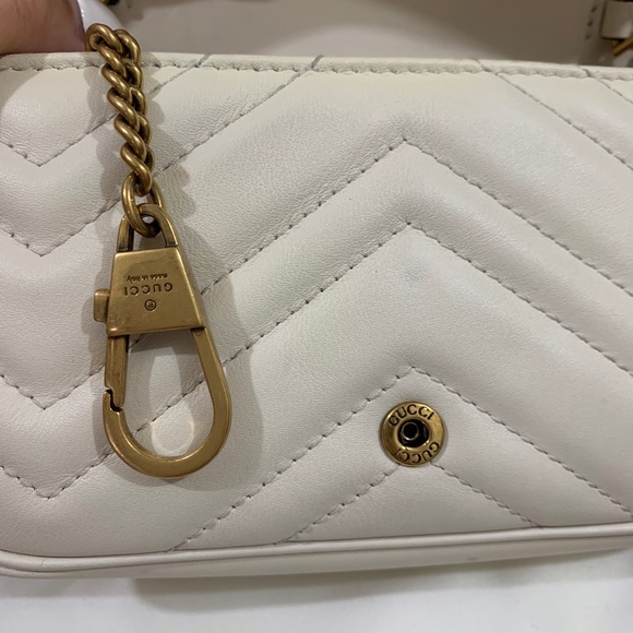 ❤️SOLD❤️GUCCIWhite Super Mini GG Marmont Bag✨ - Picture 17 of 17